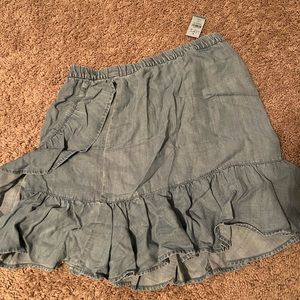 LOFT outlet denim colored skirt - Size petite M. Brand new tags still on